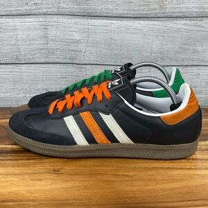 adidas | Shoes | Adidas Samba Core Black Orange Green Sneaker Fw5386 Mens  Shoe Size | Poshmark